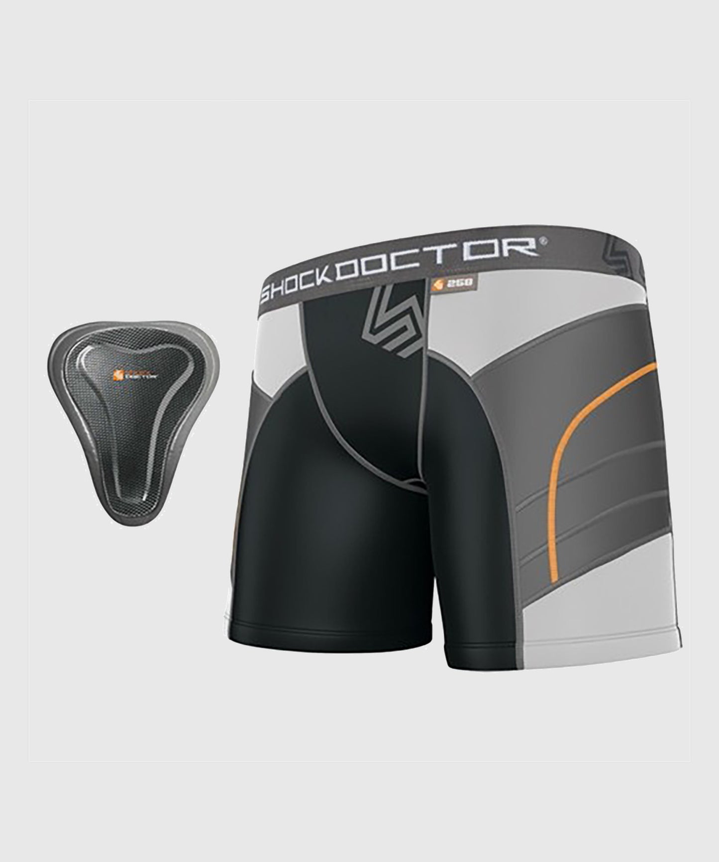 Shock Doctor 563 Garçons Grand Short de Compression Rembourré