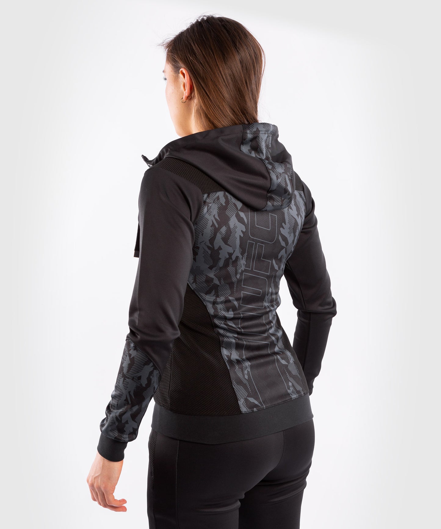 Sweatshirt Zippé Femme UFC Venum Authentic Fight Week - Noir