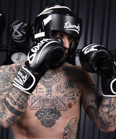 Casque de Boxe - 8 Weapons Unlimited - Noir/Blanc