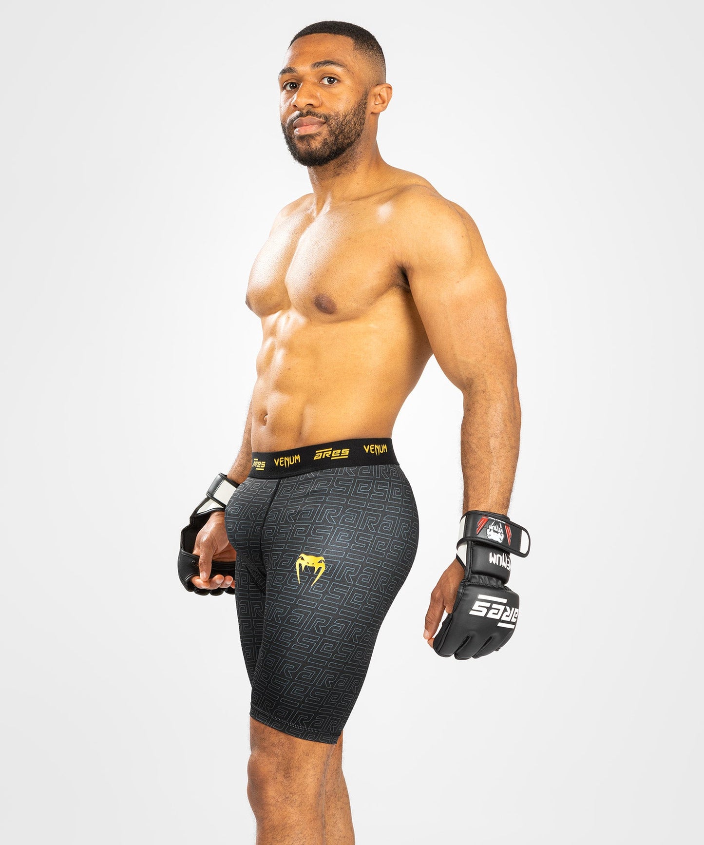 Vale Tudo Venum x Ares 2.0 Compression Short - Black/Gold