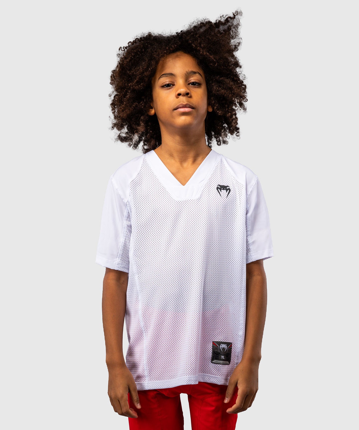 Venum Elite Fußball-T-Shirt Kurzarm für Kinder - Weiß
