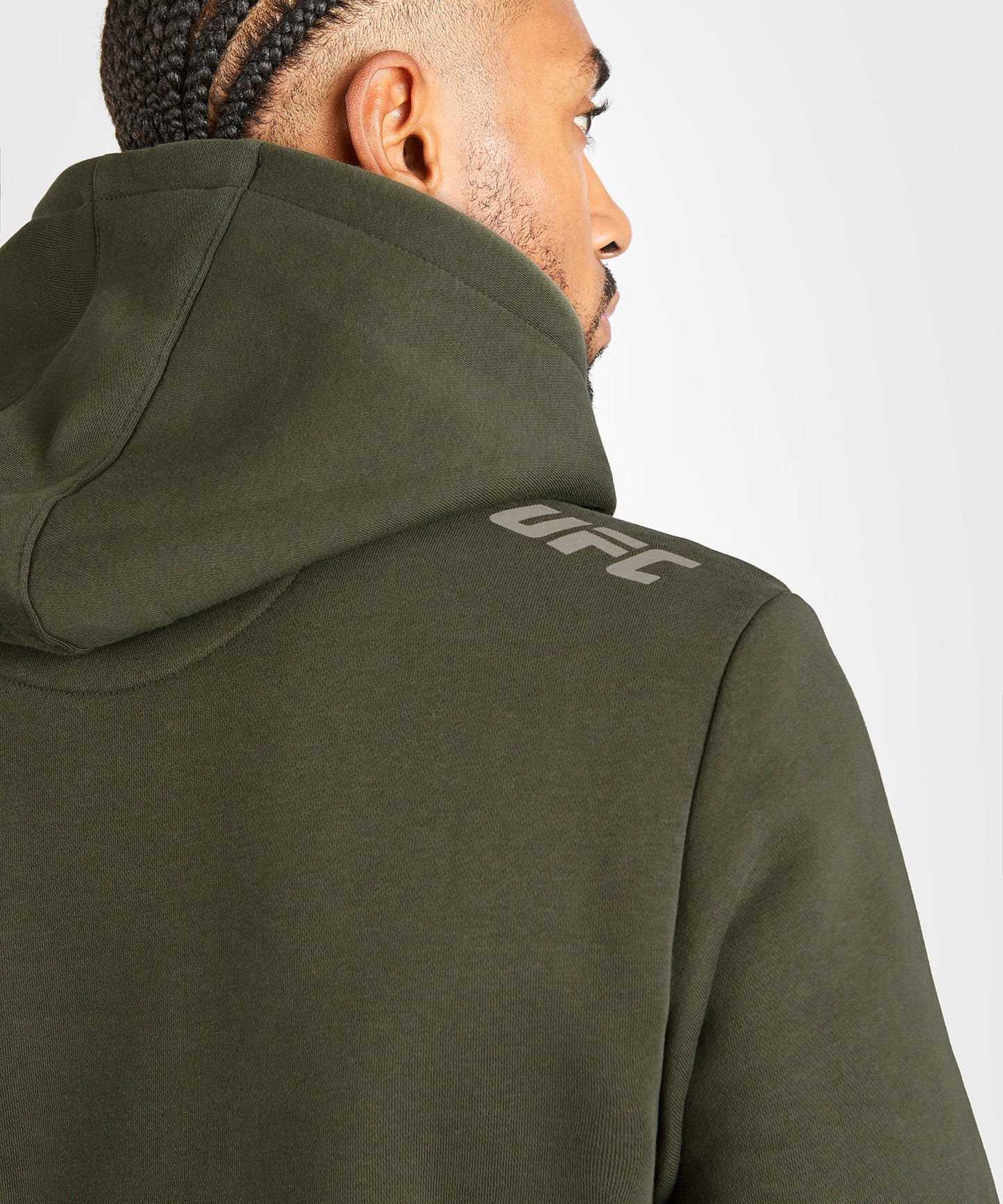 Sweatshirt à capuche pour Hommes UFC Adrenaline by Venum Fight Week - Kaki