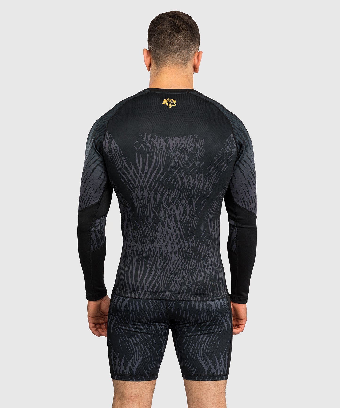 Venum x Chimaev Langarm-Rashguard - Schwarz/Grau