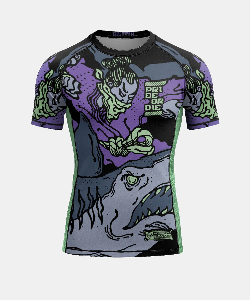Pride Or Die Dangerous Water V.2 Short Sleeve Rashguard - Black