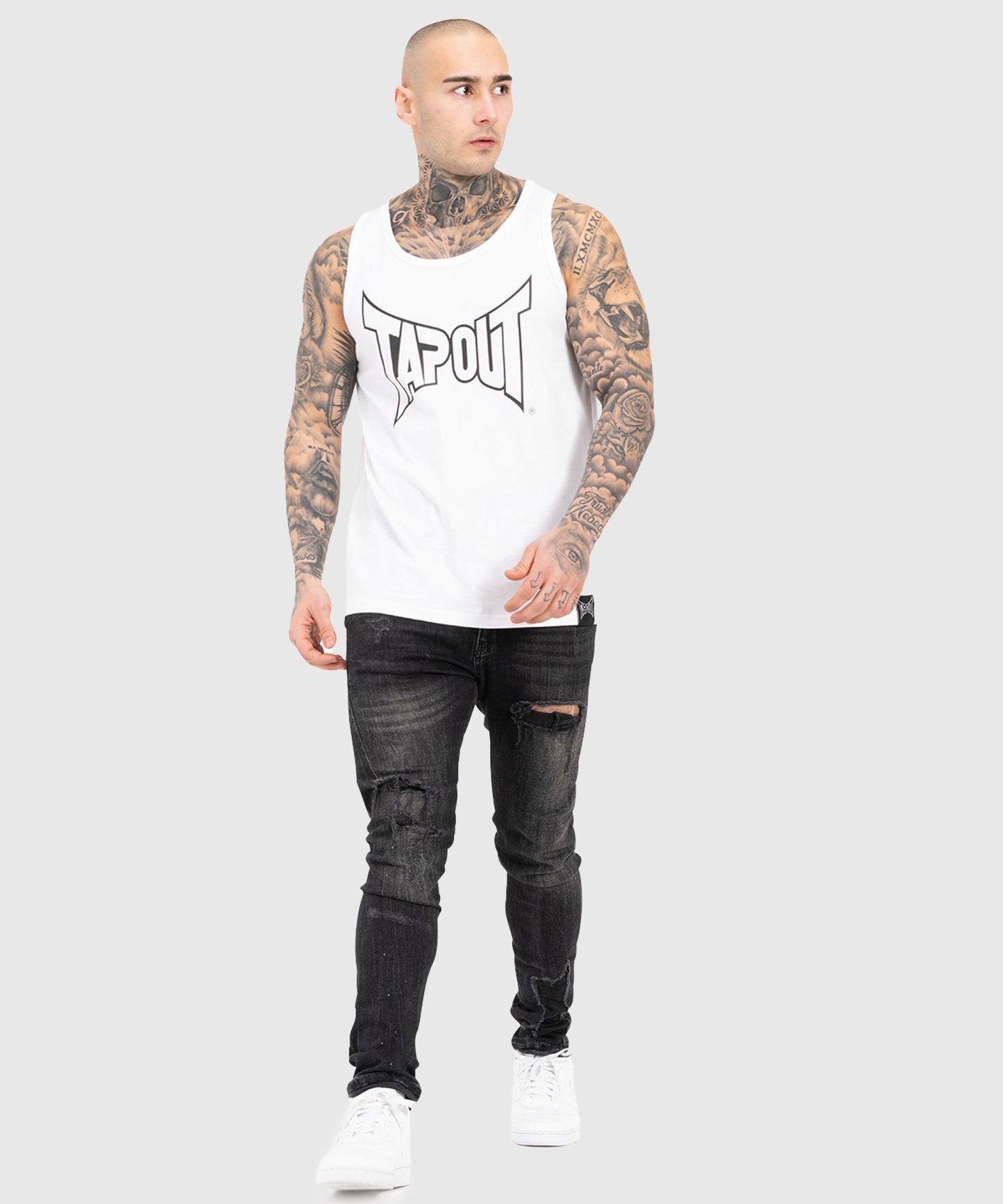 Tapout Tipton Singlet - White