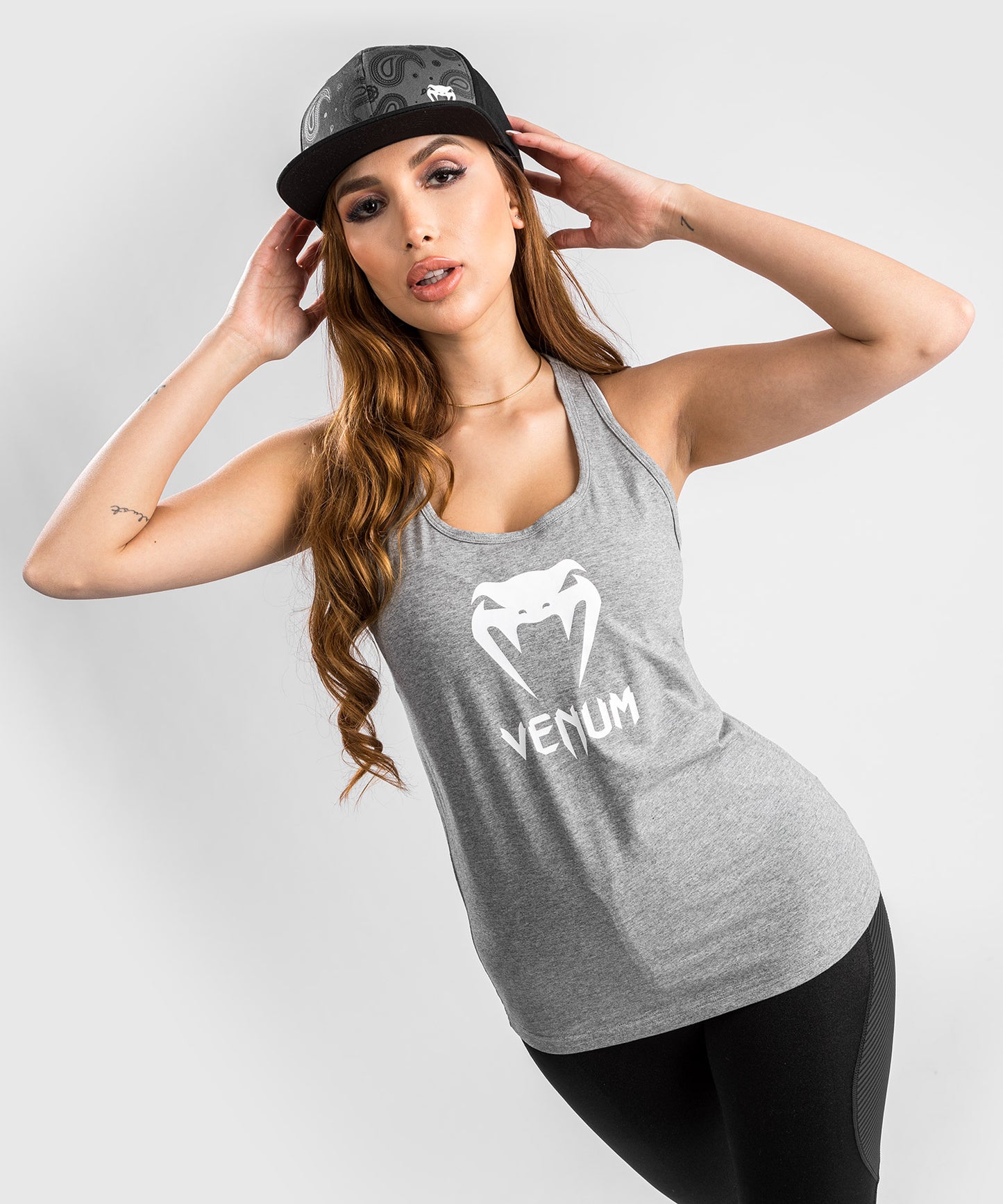 Venum Classic Tank Top - For Women - Light Heather Grey 