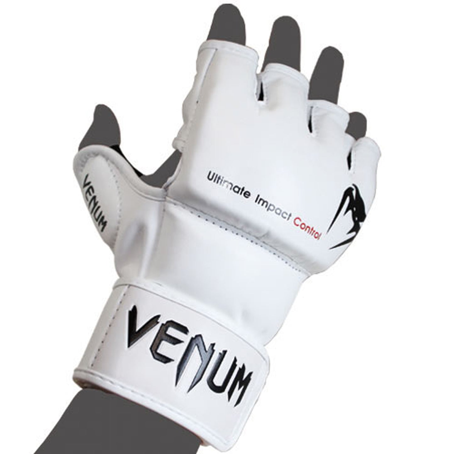 Venum Impact MMA Handschuhe - Skintex Leder - Weiß