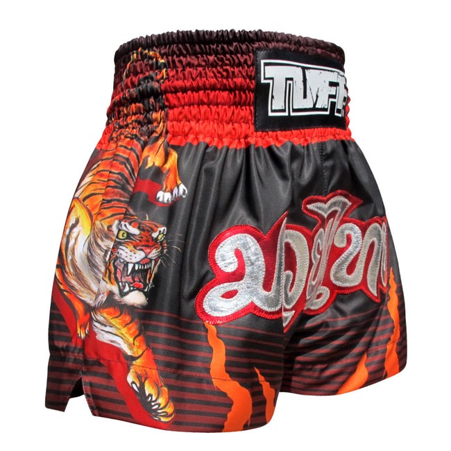 Short Muay Thai Tuff Tiger - Noir