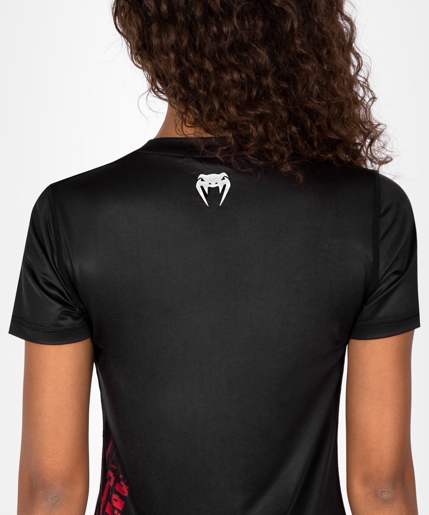 T-shirt Dry-Tech pour Femmes UFC Venum Performance Institute 2.0 - Noir/Rouge