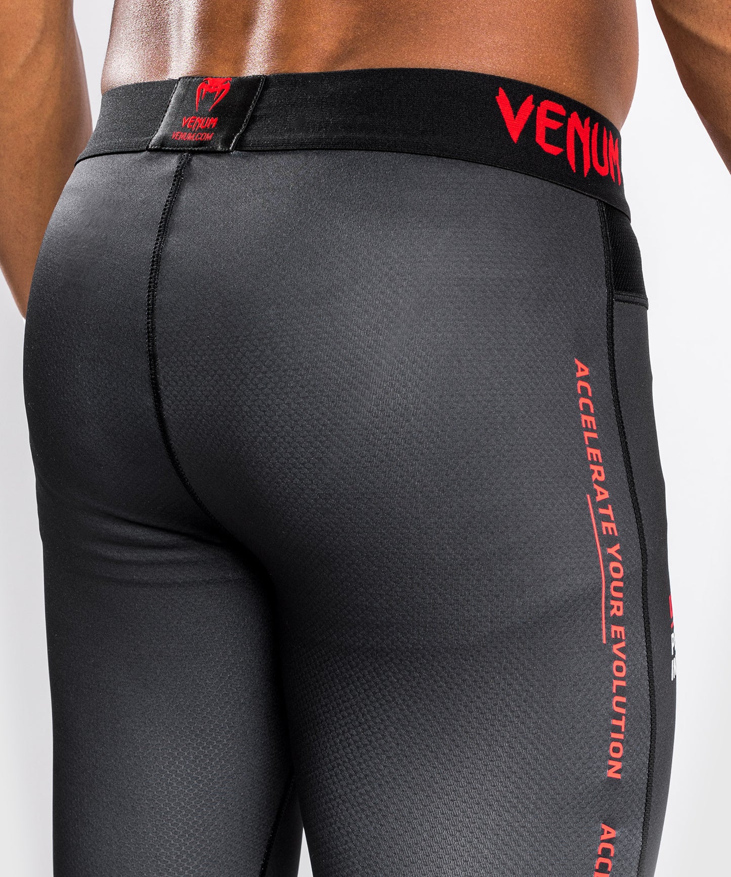 Pantalon de Compression UFC Venum Performance Institute - Noir/Rouge