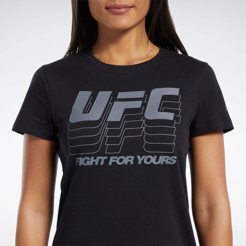 T-shirt Reebok UFC FG Logo - pour femmes