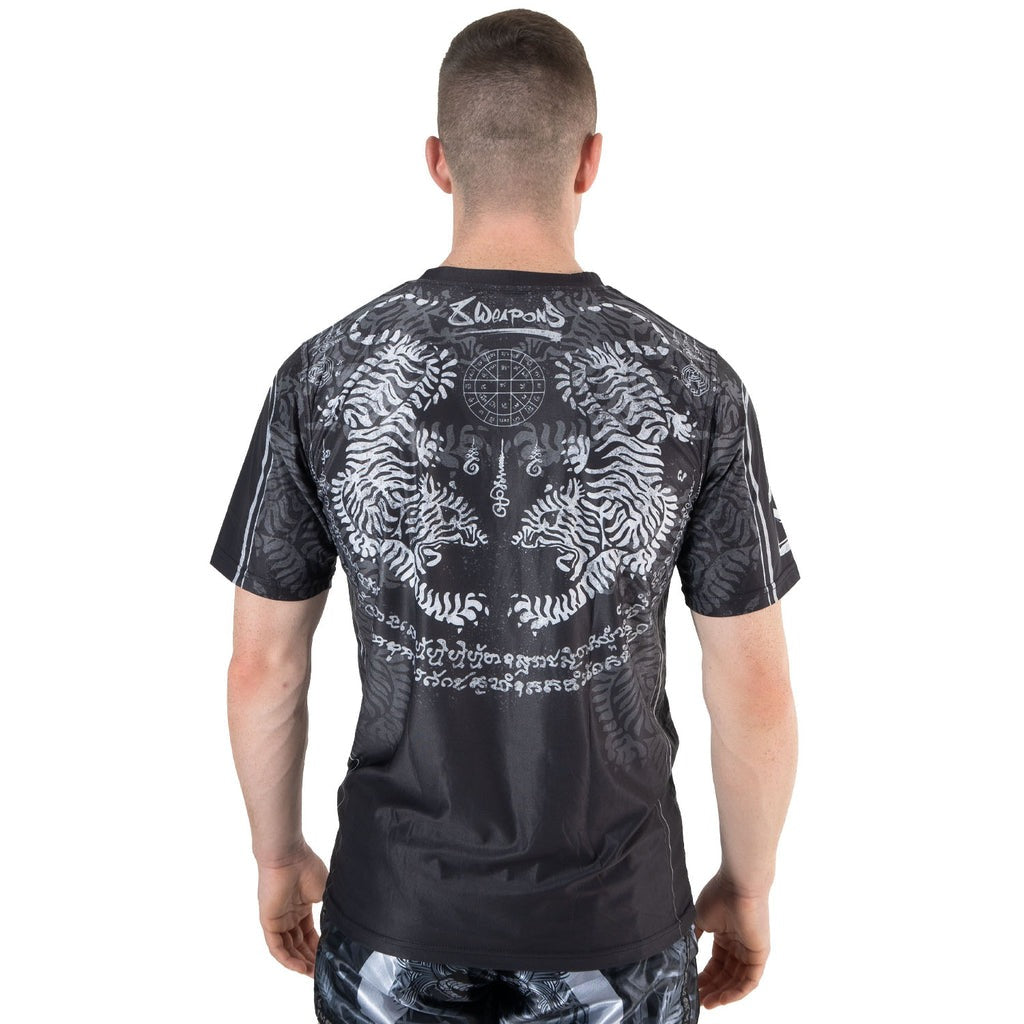 T-Shirt 8 Weapons Functional Tiger Yant - Noir/Gris