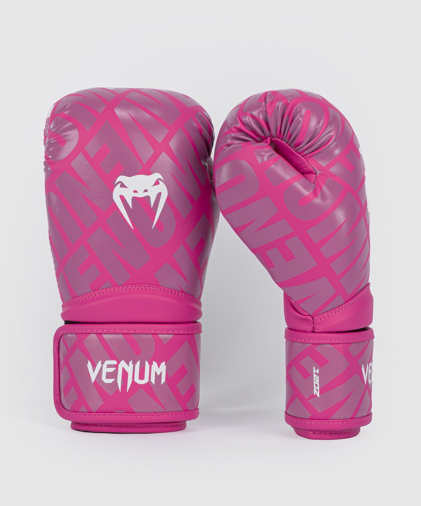 Gants de boxe Venum Contender 1.5 XT - Blanc/Rose avec une large protection de la main