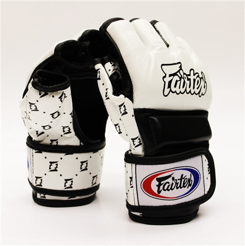 Fairtex V17 Free Fighting Handschuhe - MMA - Weiß/Schwarz
