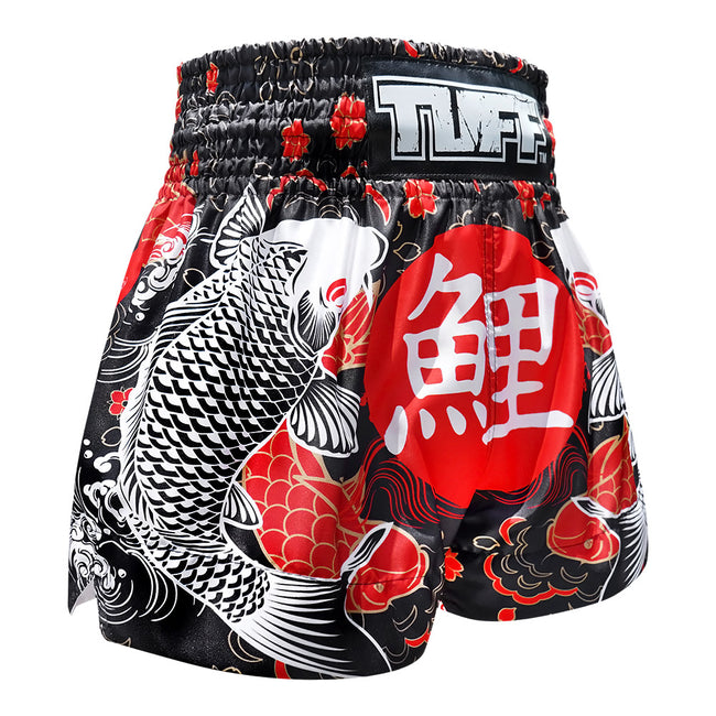 Short Muay Thai Tuff Japanese Koi Fish - Noir