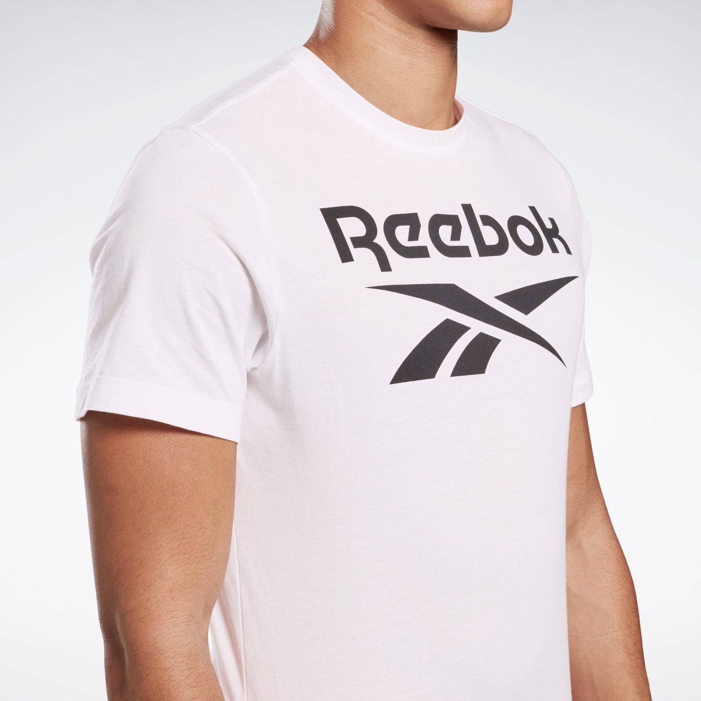 T-shirt Reebok Stacked - Blanc/Noir