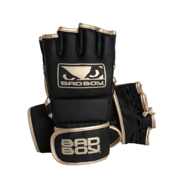 MMA-Handschuhe Bad Boy Fashion - Mit Daumen - Schwarz/Gold