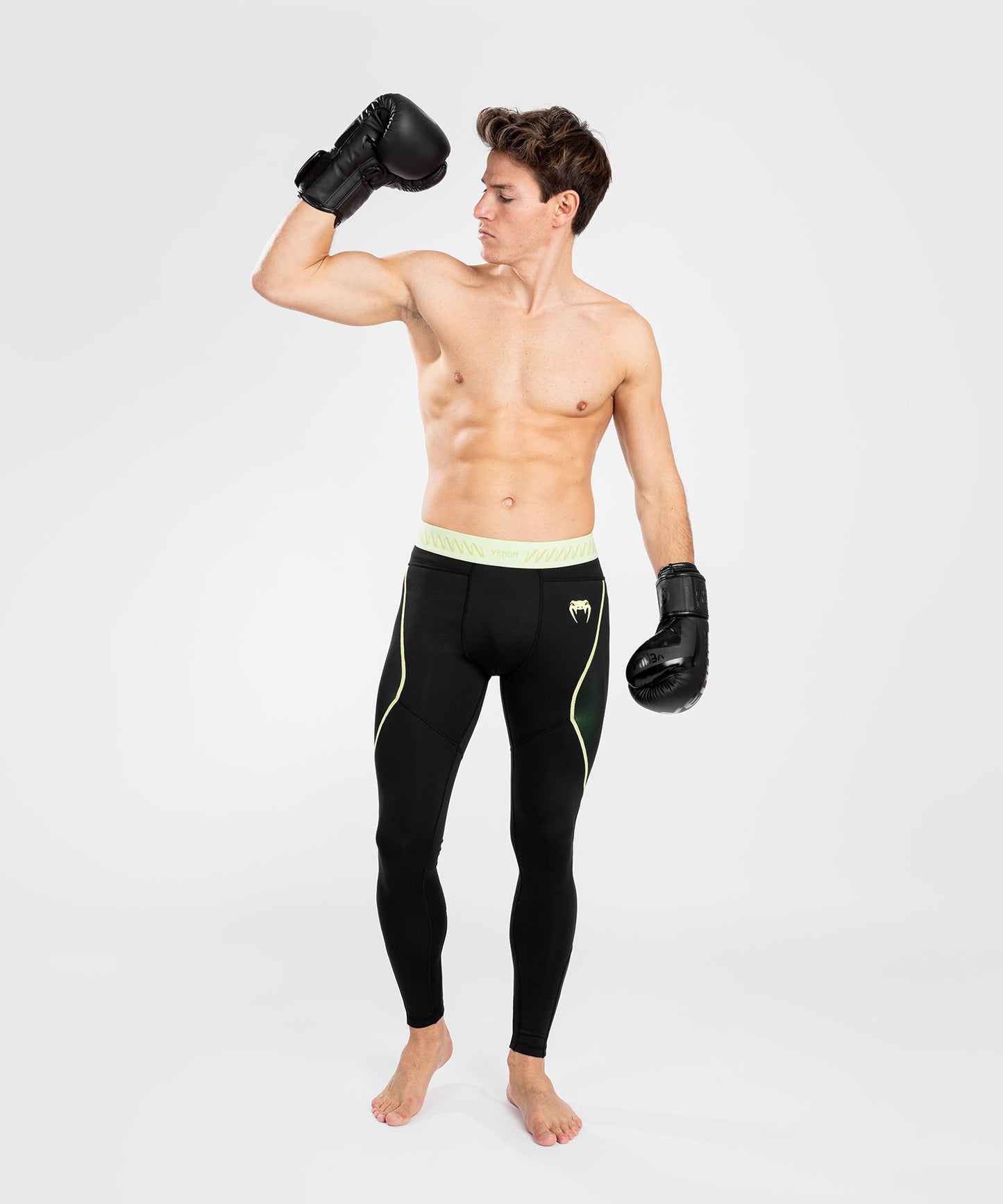 Pantalon de compression pour Hommes Venum Fusion 2.0 - Noir/Jaune