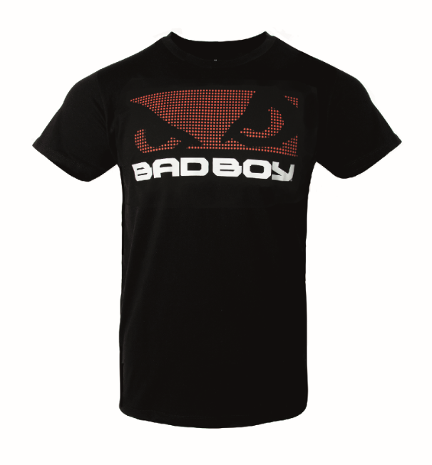 Texturiertes T-Shirt Bad Boy - Schwarz/Rot