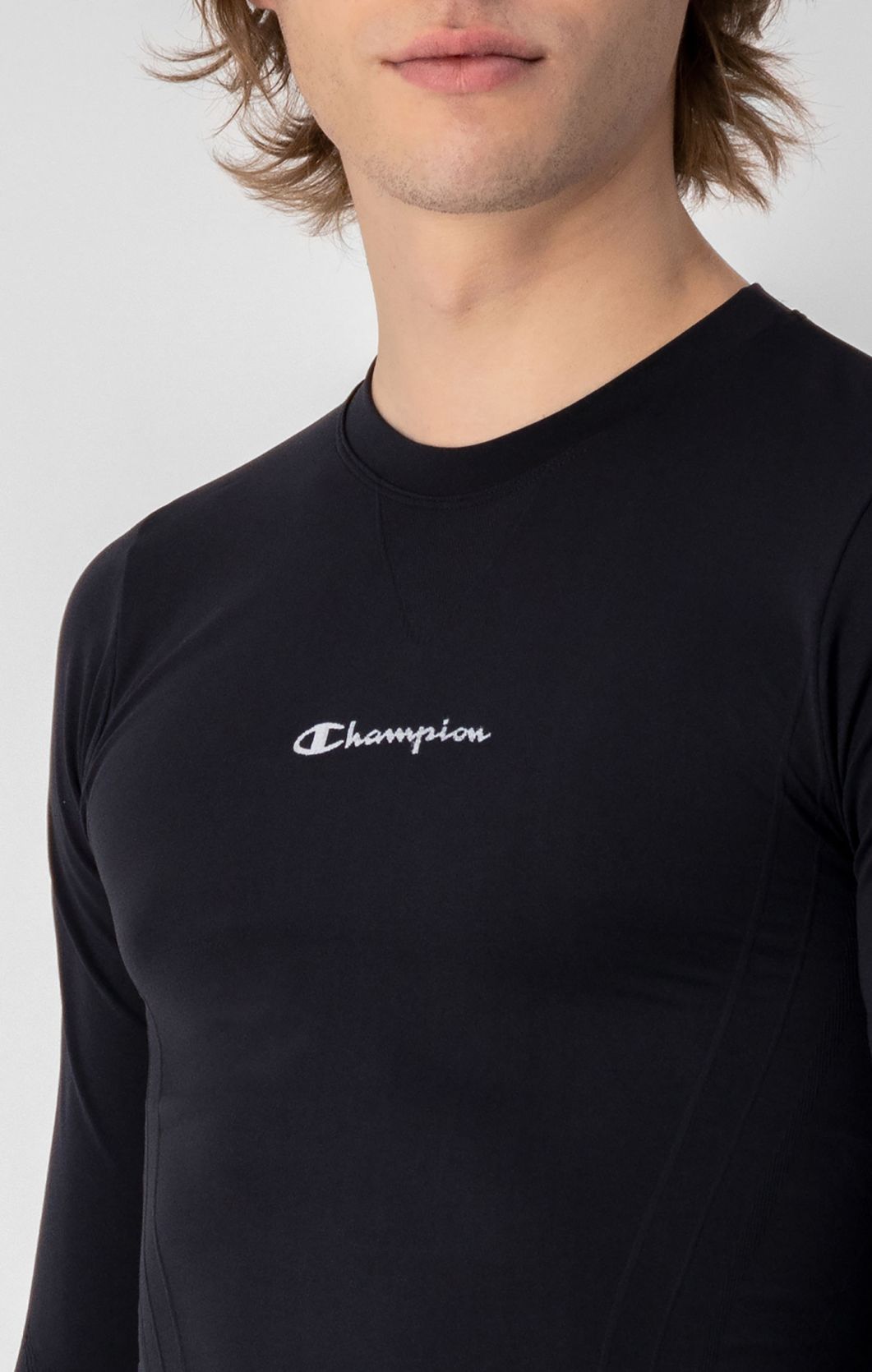 Seamless Longsleeve T-Shirt Champion - Schwarz