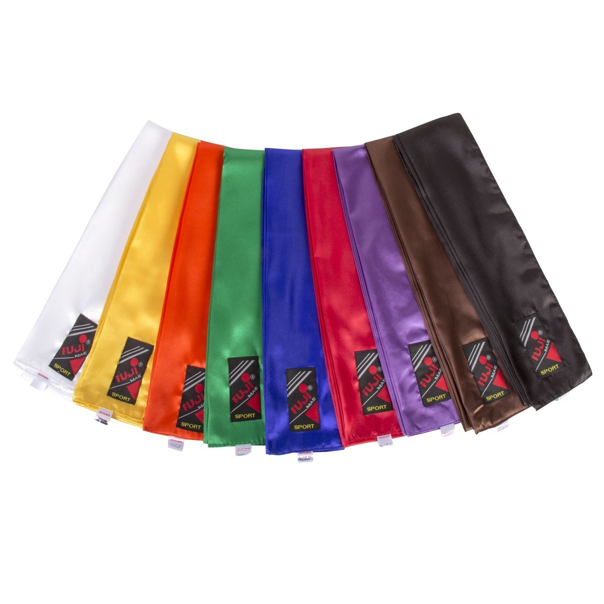 Ceinture de Kung Fu FUJIMAE en Satin - Orange