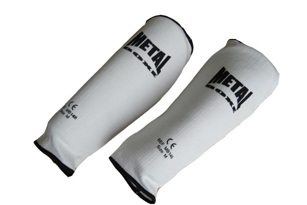 Protège avant-bras Metal Boxe coton - Blanc