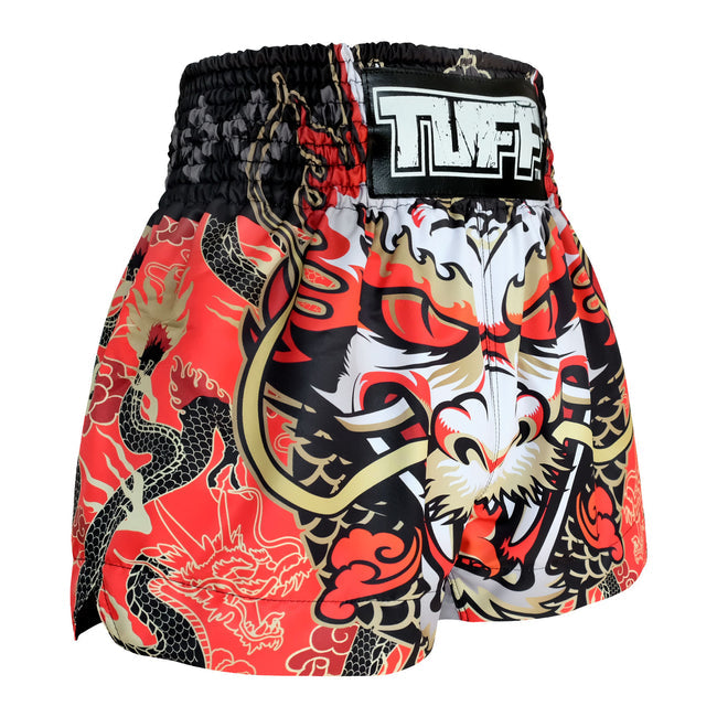 Short Muay Thai Tuff Dragon King - Rouge