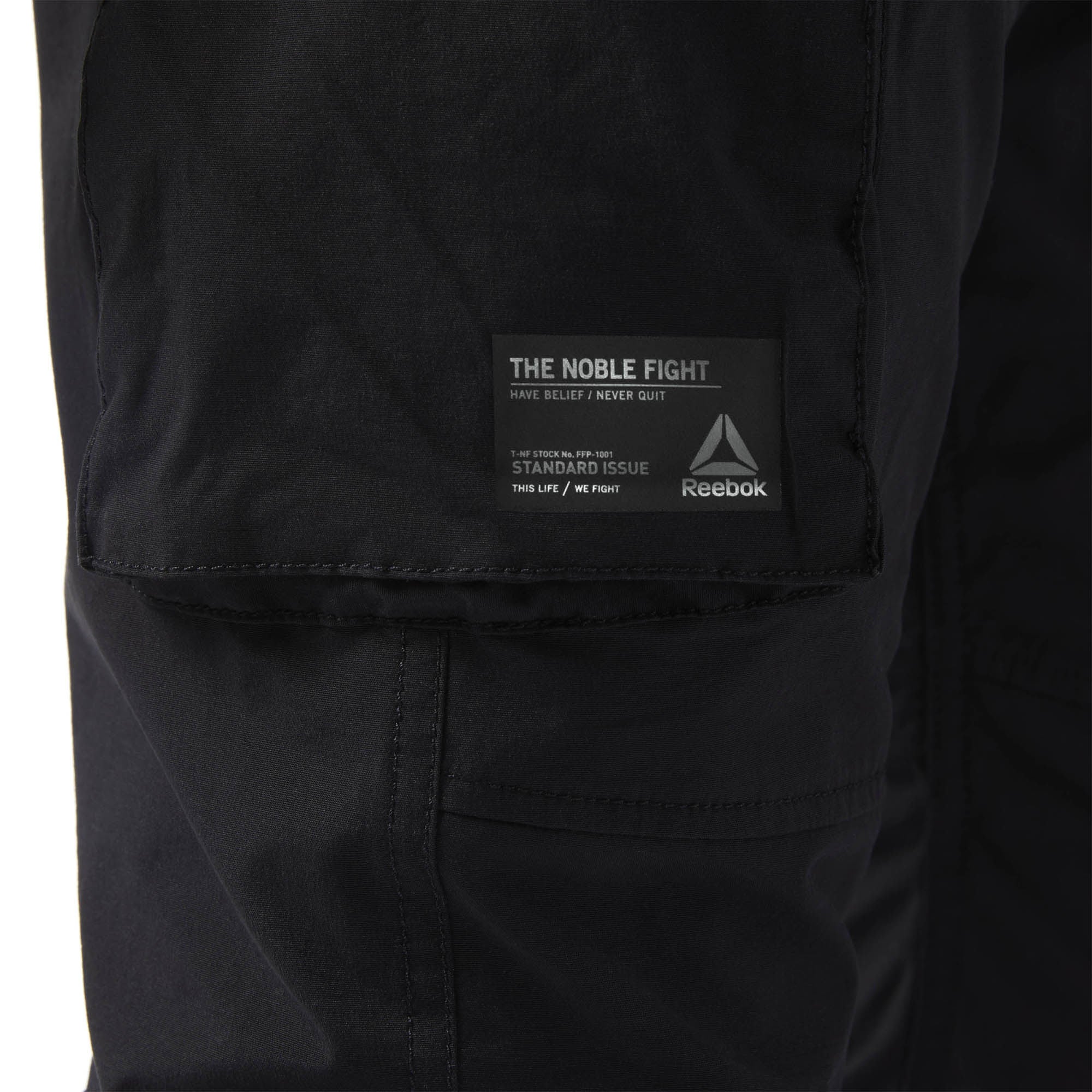 Reebok Noble Fight Canvas Hose Schwarz Dragon Bleu