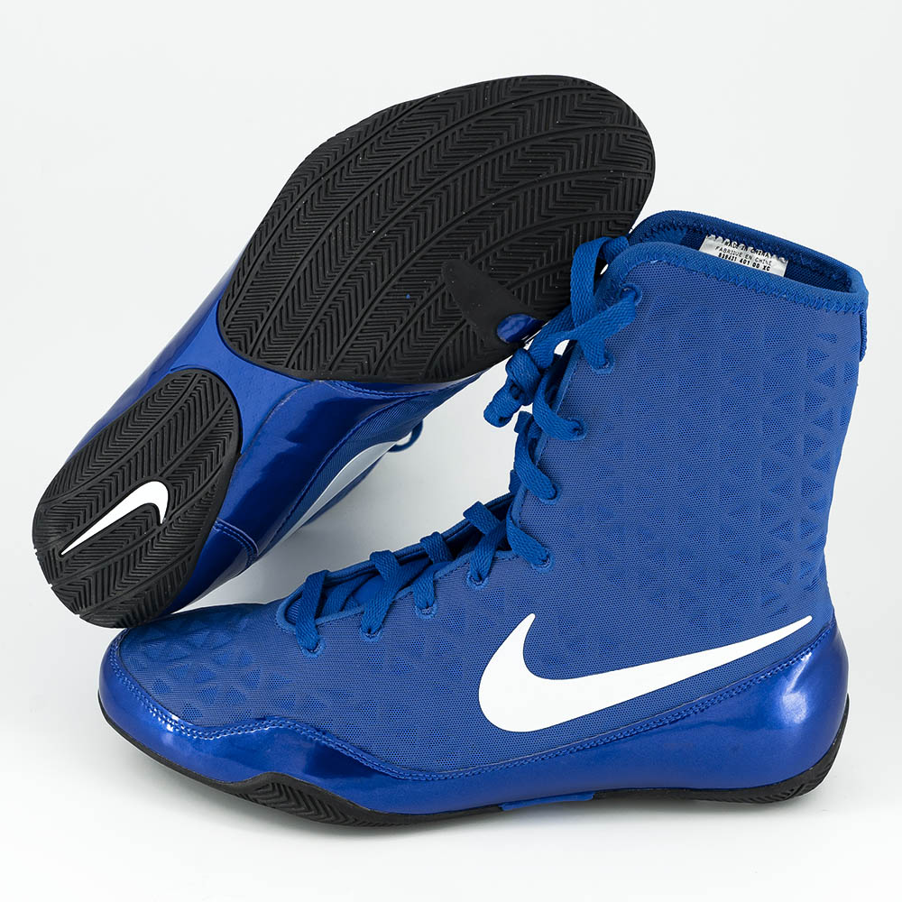 Chaussures de boxe Nike KO - Bleu/Blanc