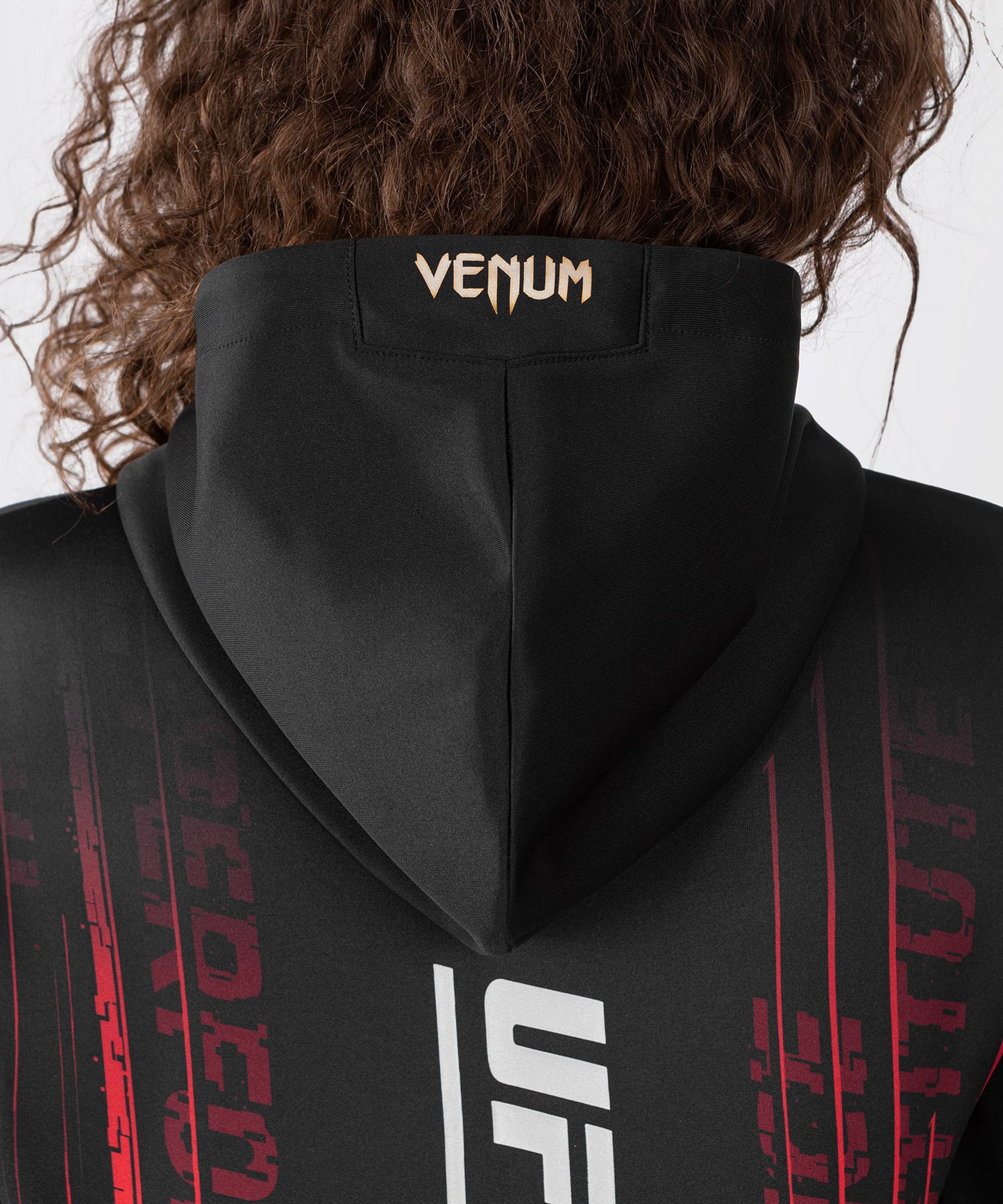 Veste à Capuche pour Femmes UFC Venum Performance Institute 2.0 - Noir/Rouge