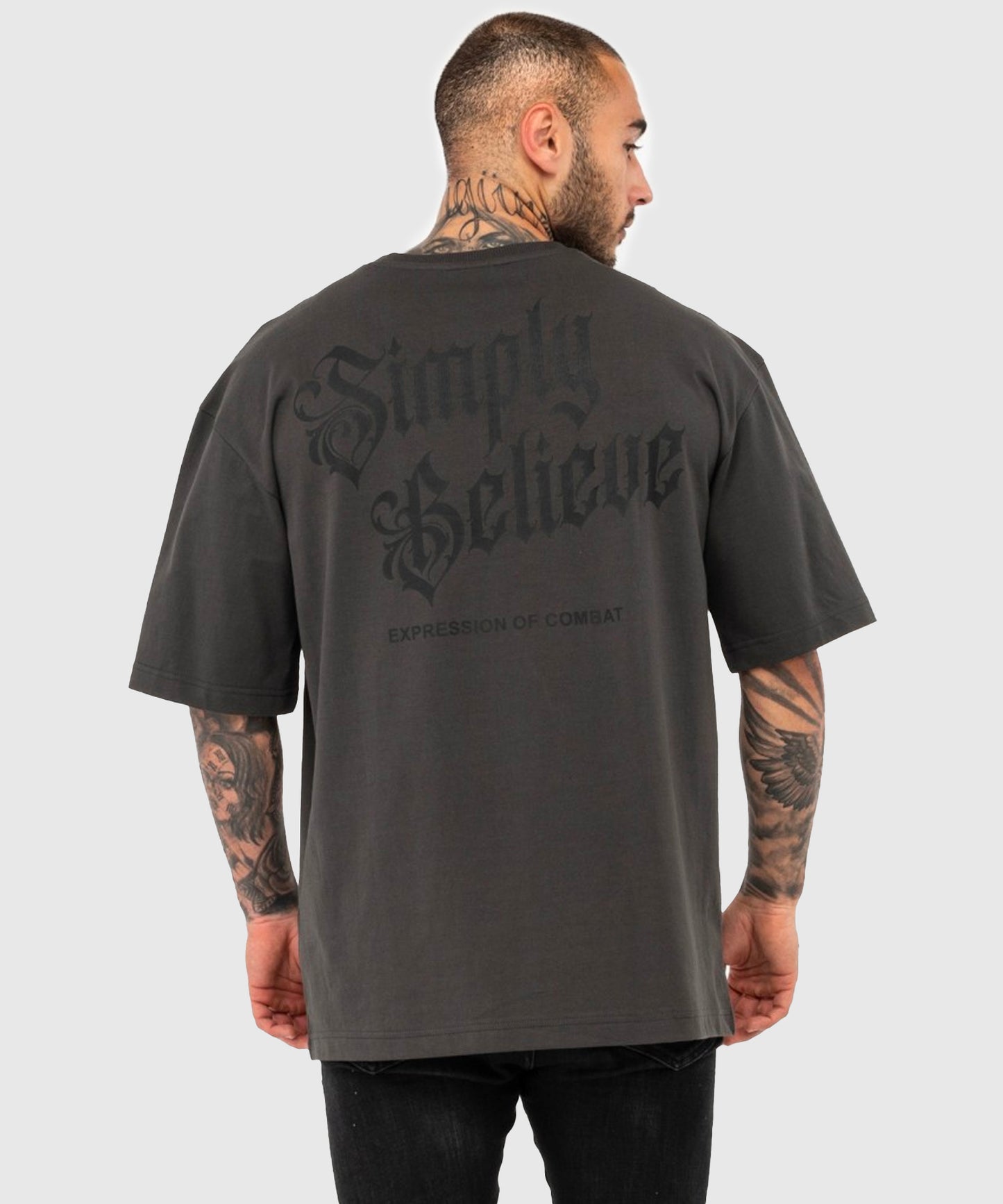 T-Shirt Tapout Simply Believe - Gris