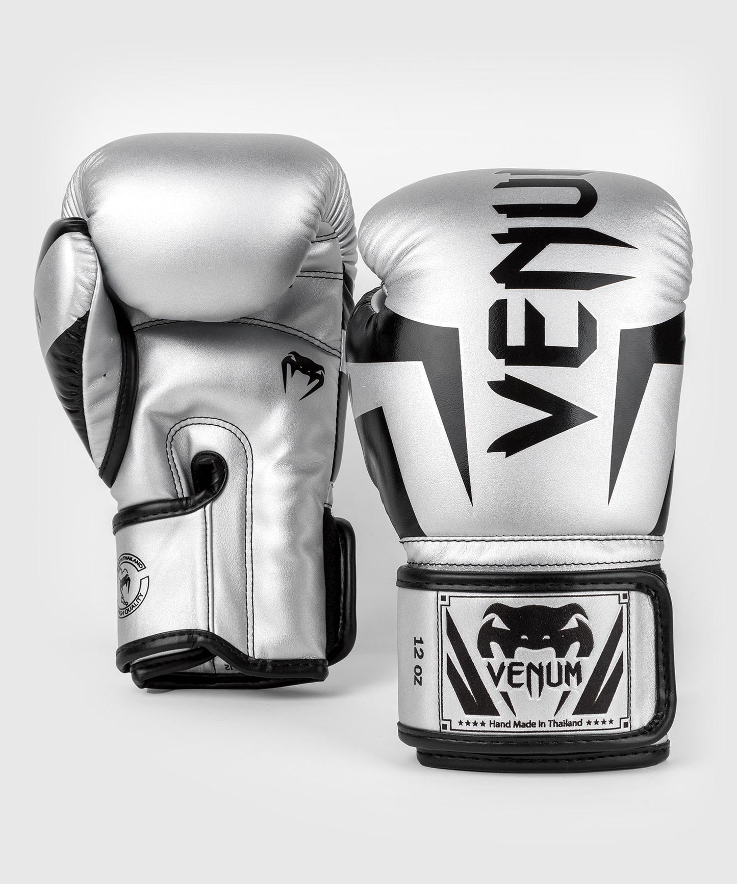 Gants de boxe Venum Elite - Argent/Noir
