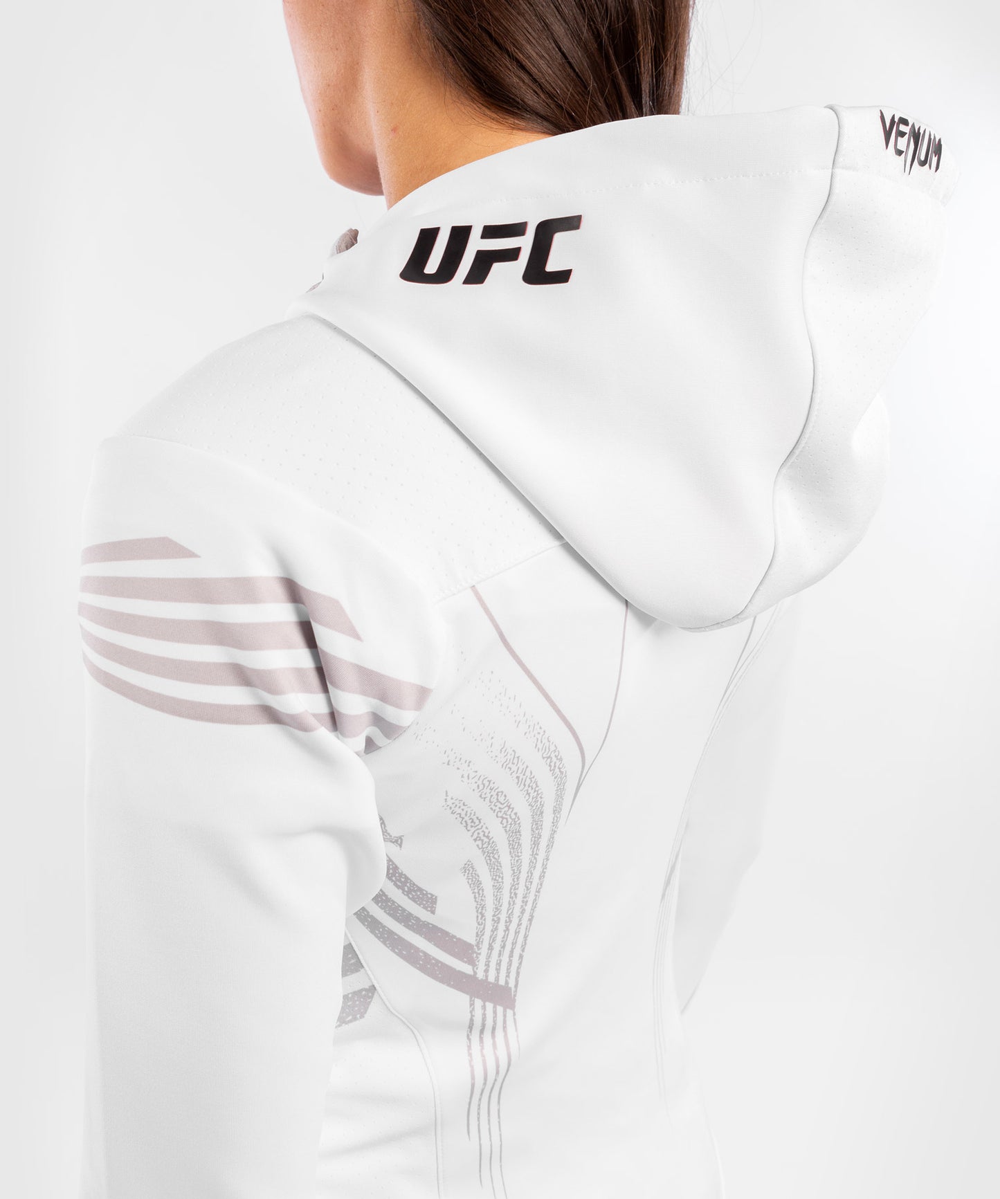 Sweatshirt à Capuche Femme UFC Venum Authentic Fight Night - Blanc
