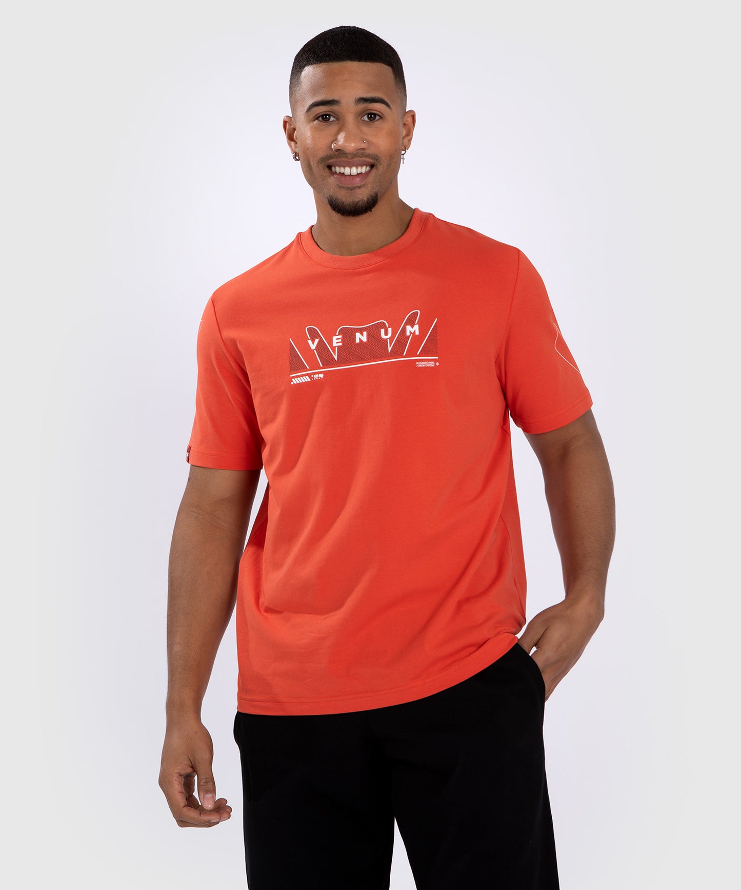 T-Shirt Venum Snake Print - Orange fluo