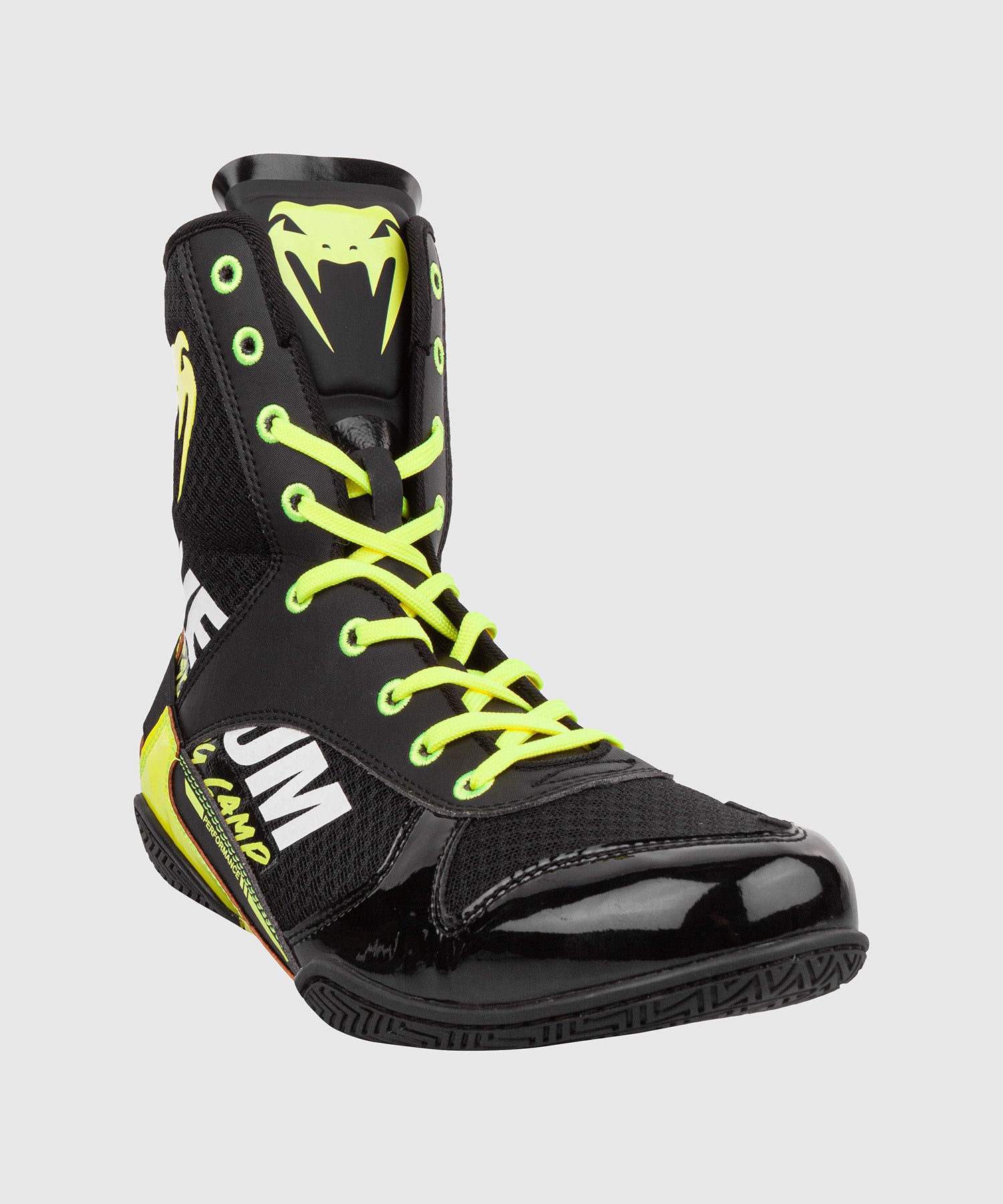Chaussures de boxe Venum Elite VTC 2 Edition Noir Jaune Fluo