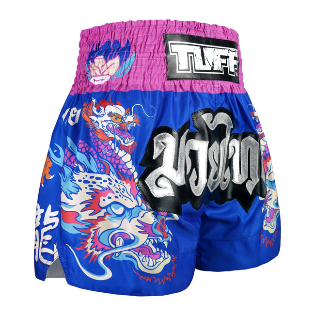Short Muay Thai Tuff Dragonforce - Bleu