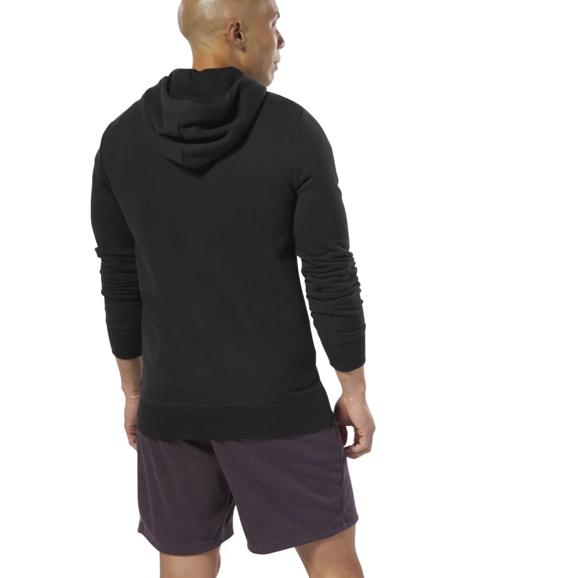 Reebok Kapuzen- und Reißverschluss-Sweatshirt - Schwarz