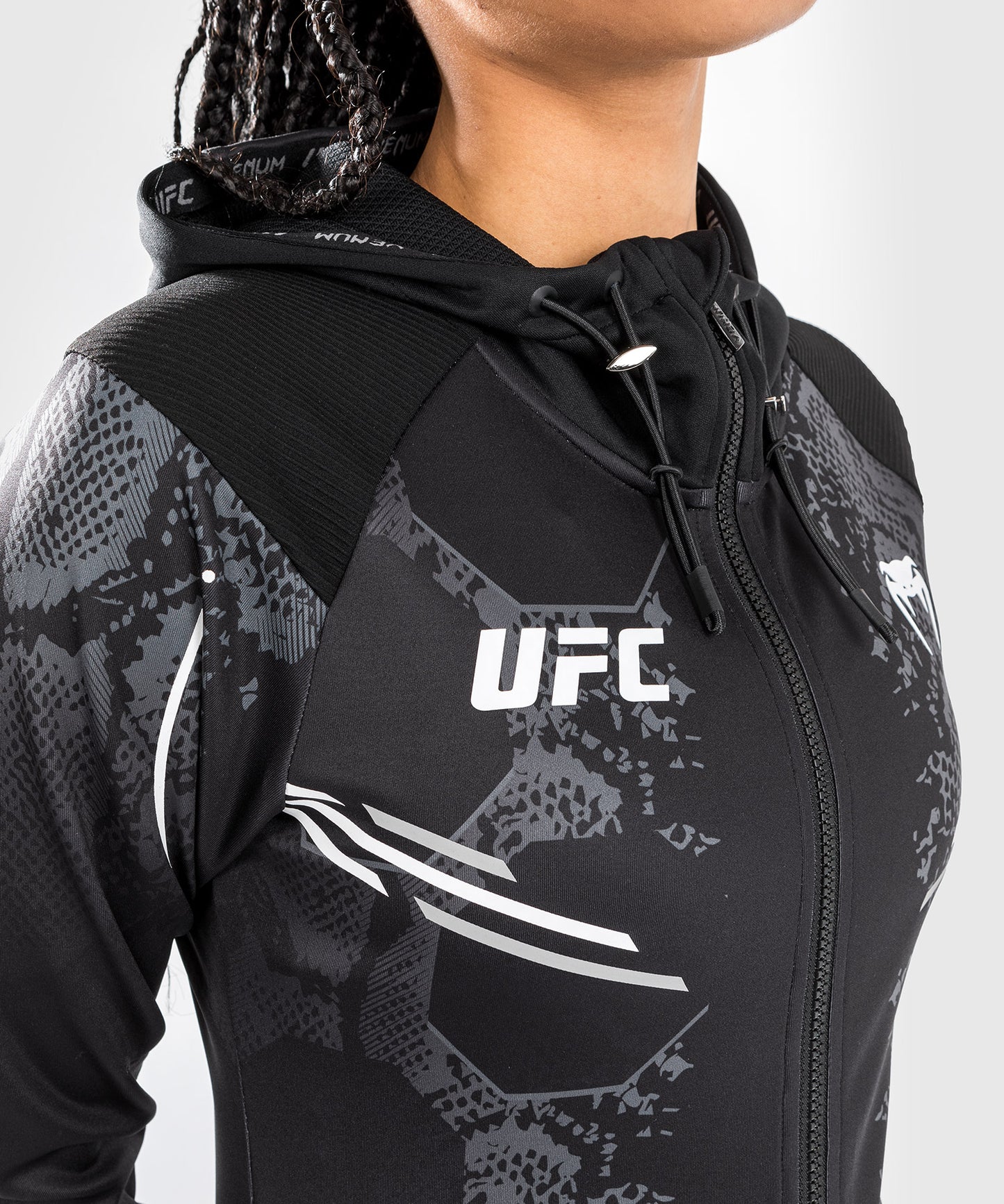 Veste à Capuche pour Femmes UFC Adrenaline by Venum Authentic Fight Night - Noir