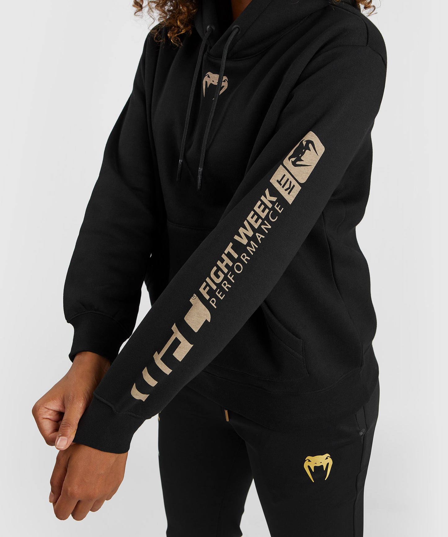 Sweatshirt à capuche pour Femmes UFC Adrenaline by Venum Fight Week - Noir