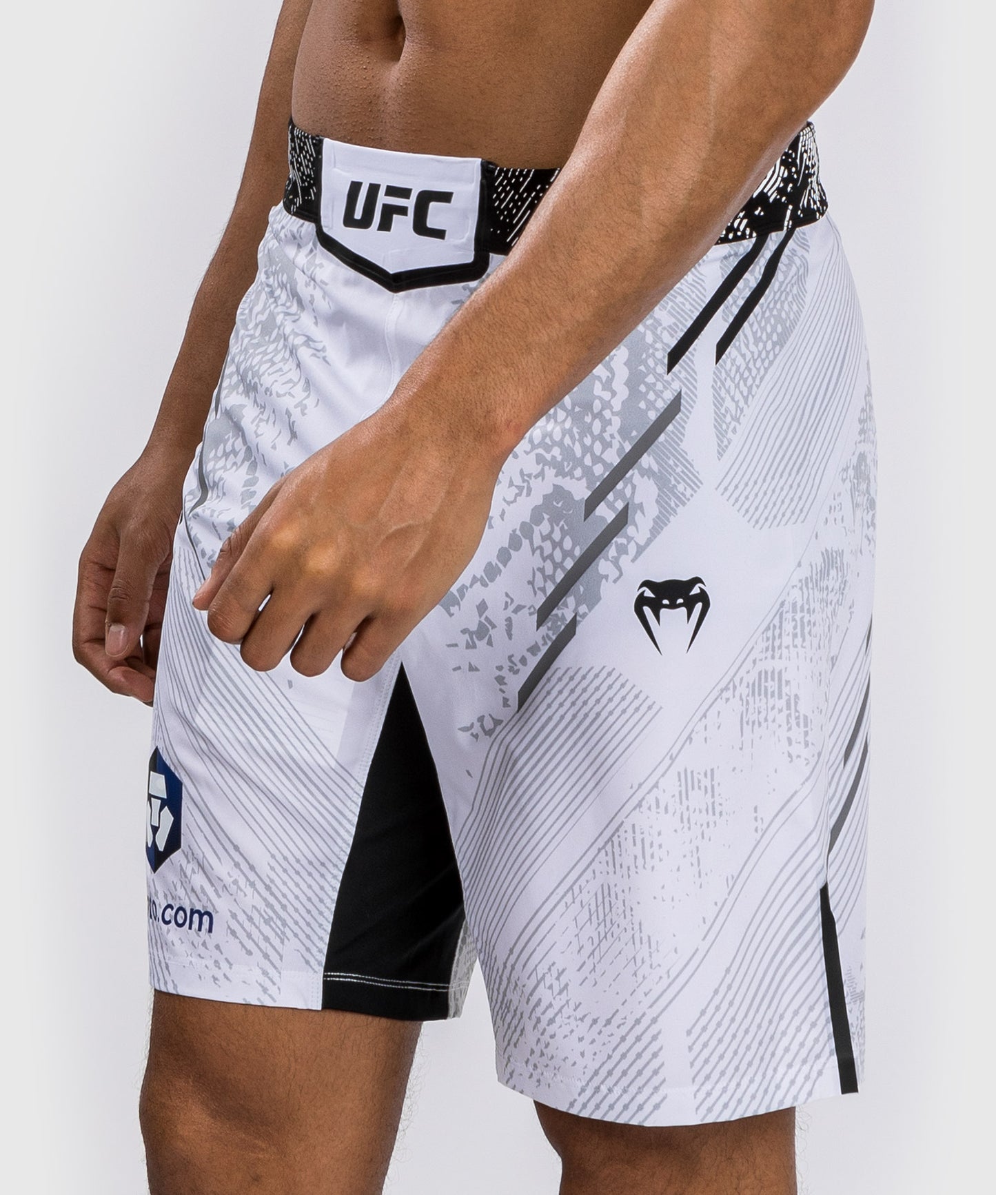 Short de combat Coupe longue pour Hommes UFC Adrenaline by Venum Authentic Fight Night - Blanc