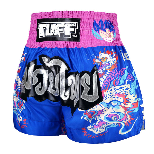 Short Muay Thai Tuff Dragonforce - Bleu