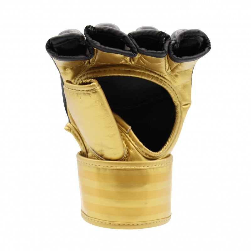 Gants de MMA Adidas Noir Or Dragon Bleu