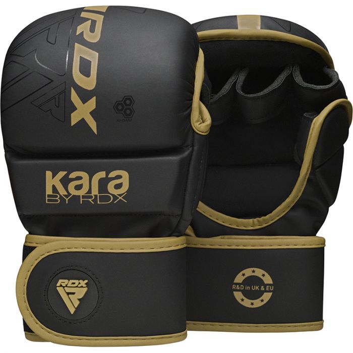 SPARRING-MMA-HANDSCHUHE F6 KARA RDX - SCHWARZ/GOLD