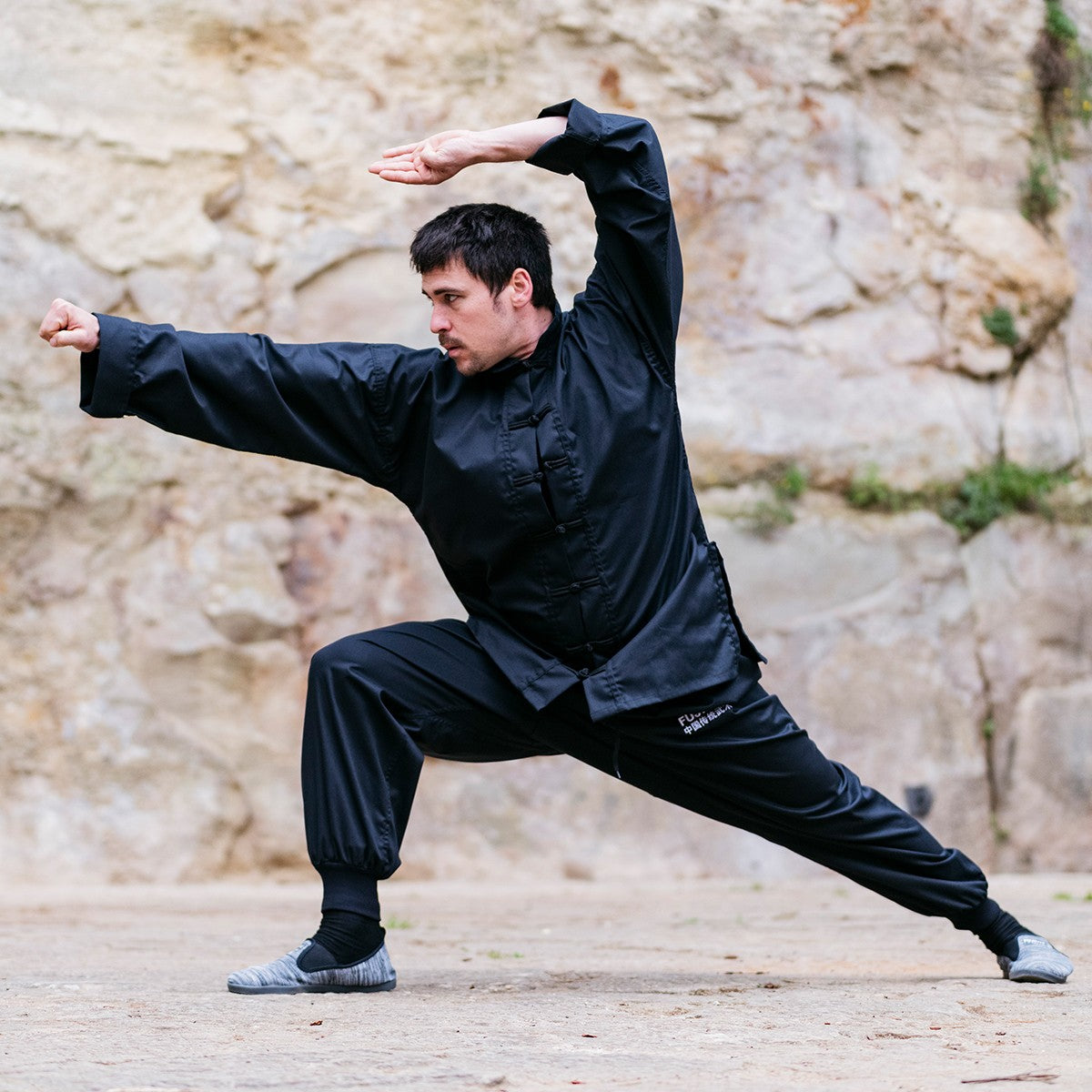 Fuji Mae Kung Fu Anzug - Training - Schwarz