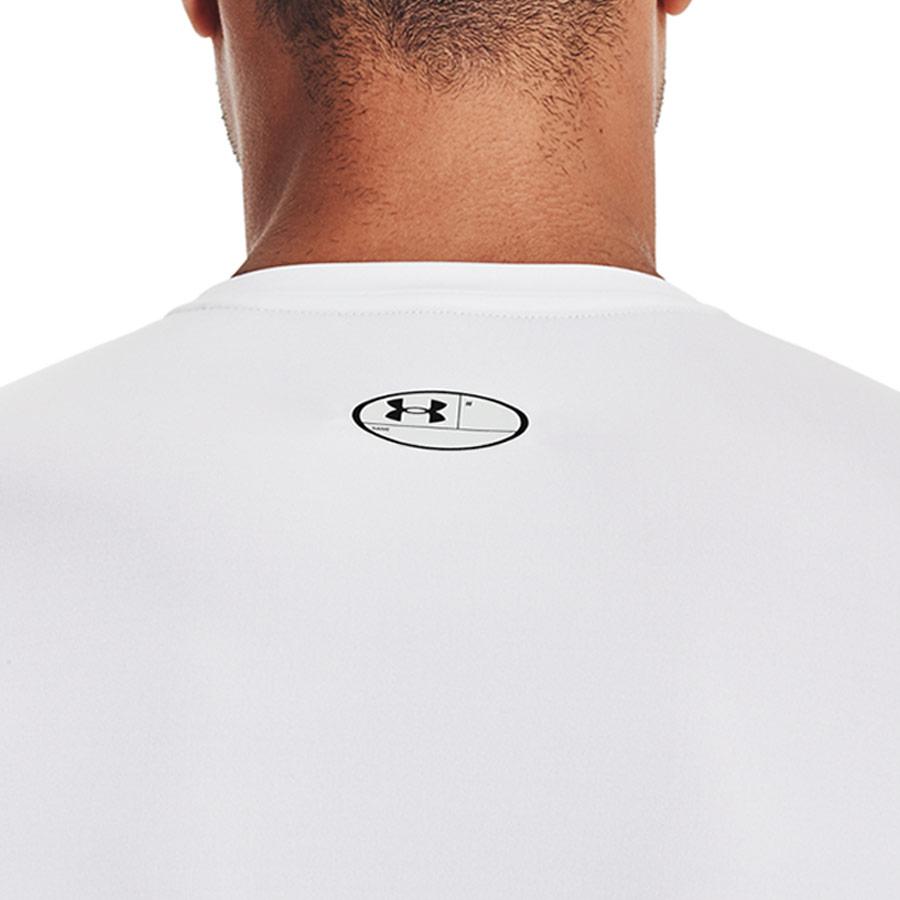 T-shirt Under Armour HeatGear® Armour - Manches Longues - Blanc