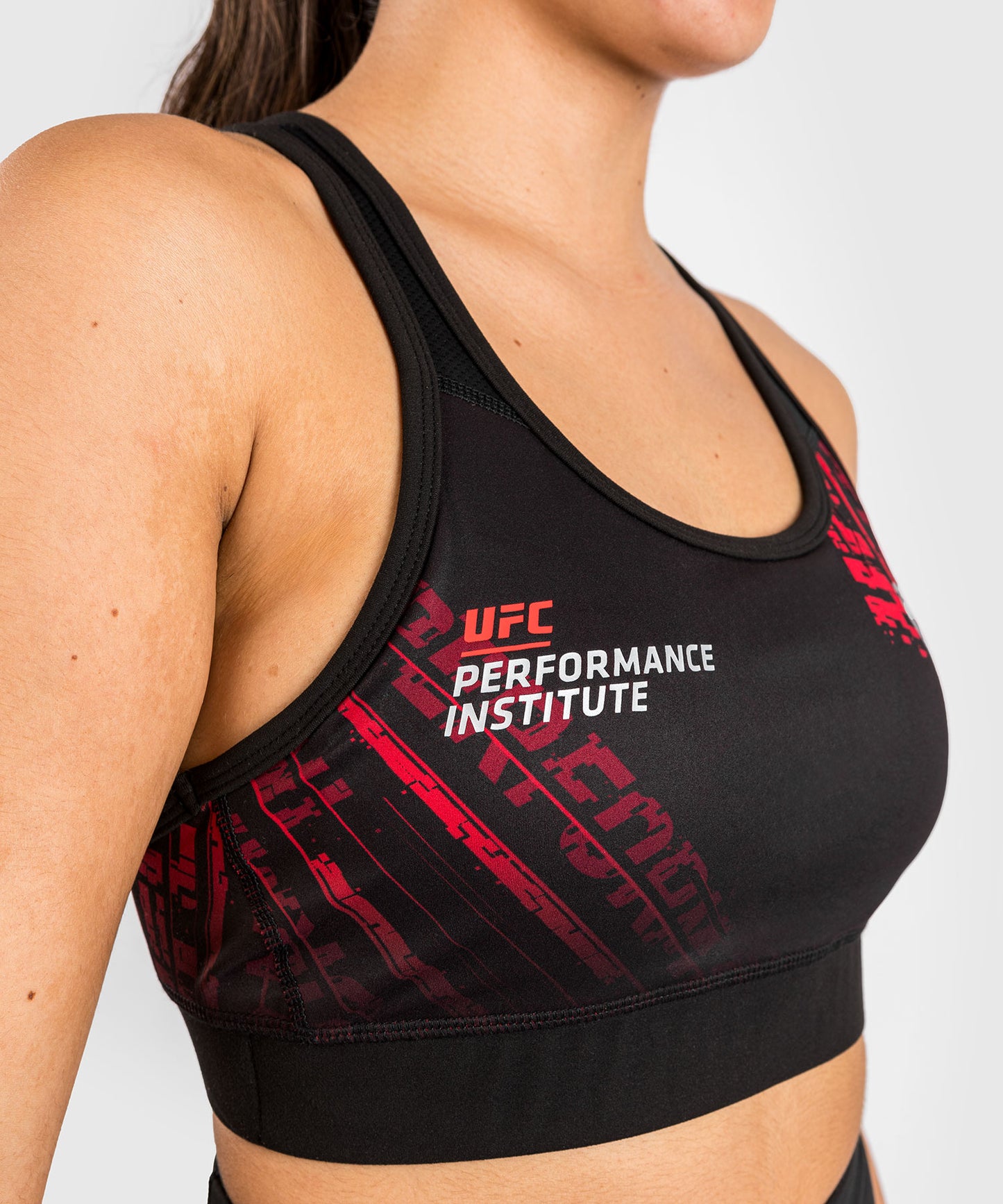 Brassière de sport pour femmes UFC Performance Institute 2.0 - Noir/Rouge