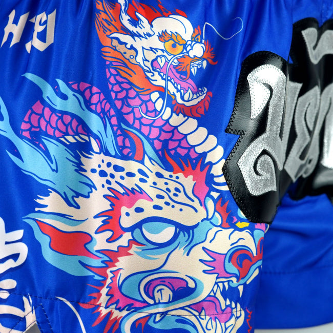 Shorts de Muay Thai femme – Dragon Bleu