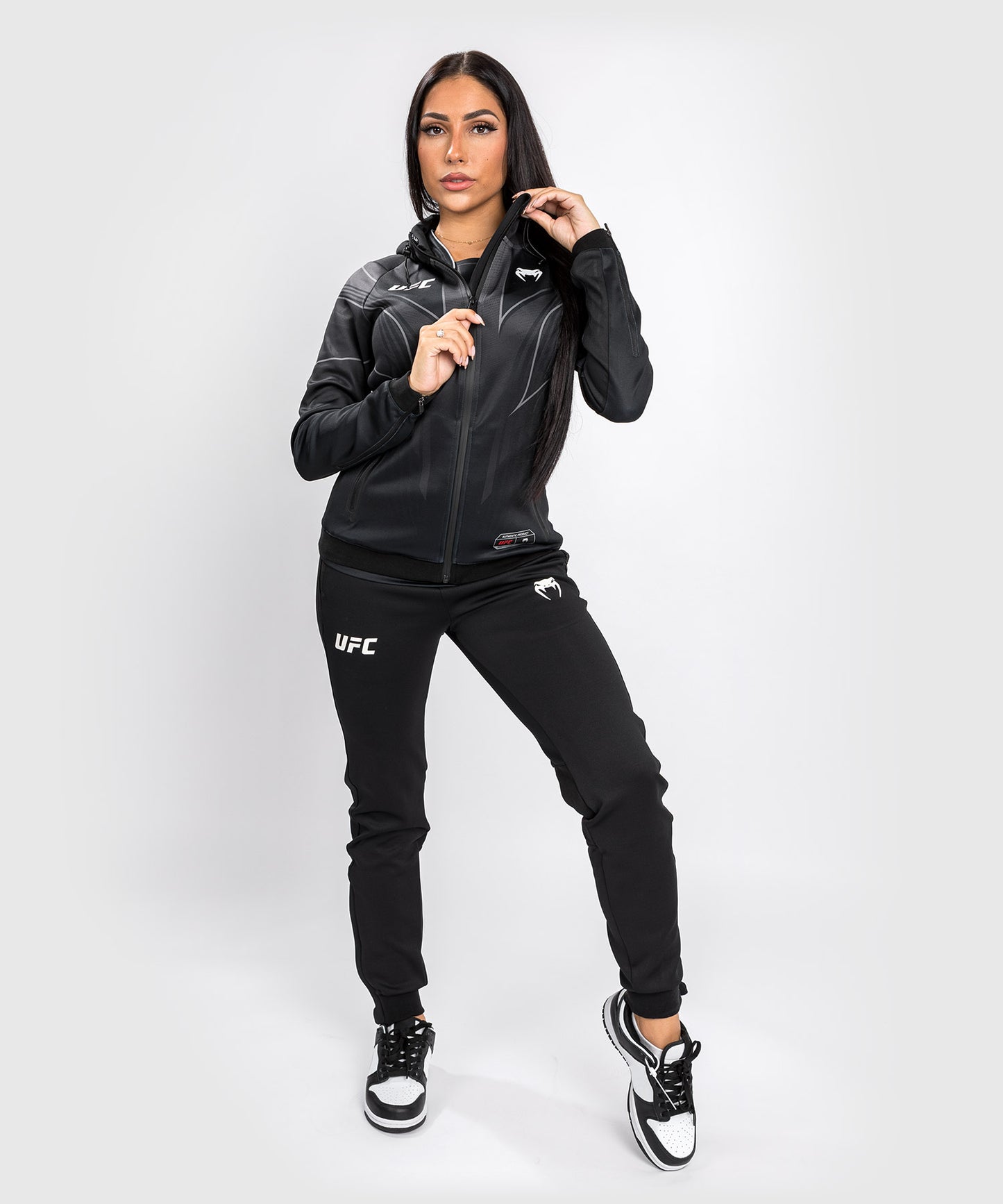 Sweatshirt à Capuche Femme UFC Venum Authentic Fight Night 2.0 - Noir