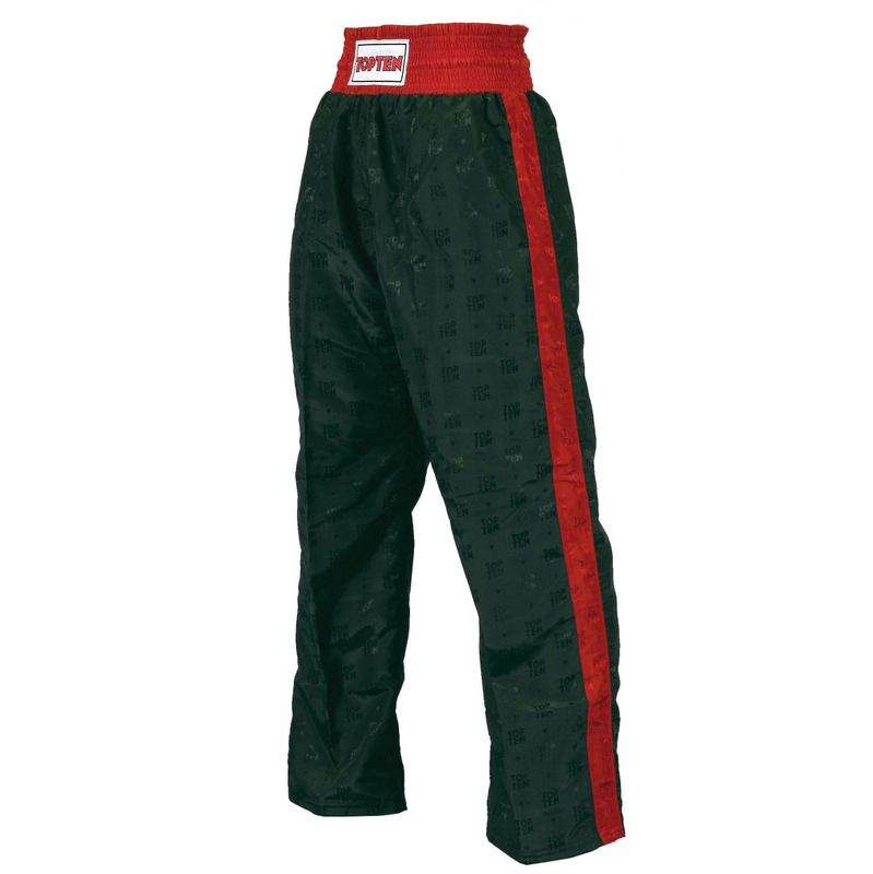 Pantalon de boxe américaine Top Ten Classic - Noir/Rouge