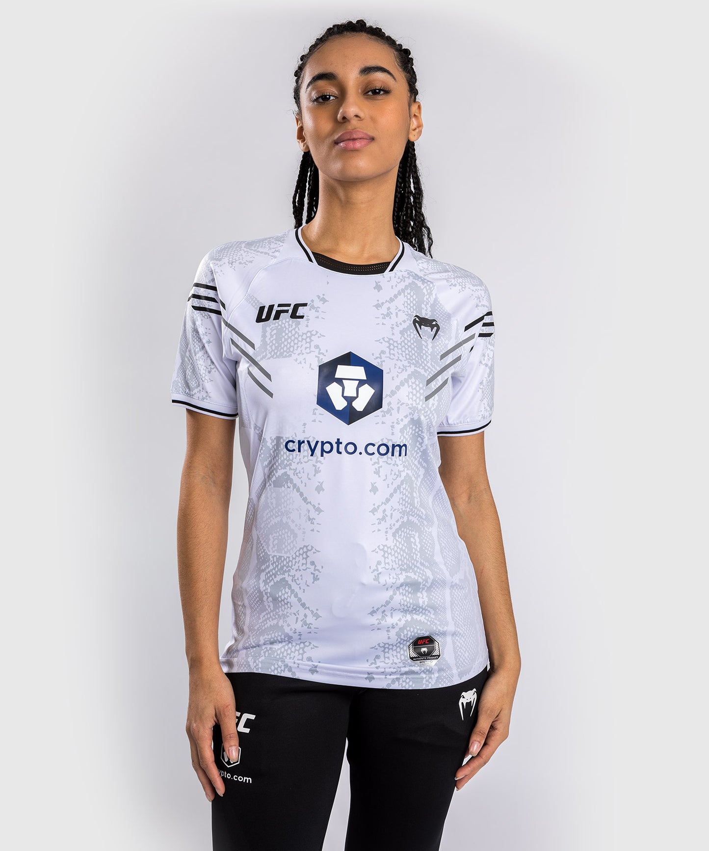 UFC Adrenaline by Venum Authentic Fight Night Technisches T-Shirt für Frauen - Weiß
